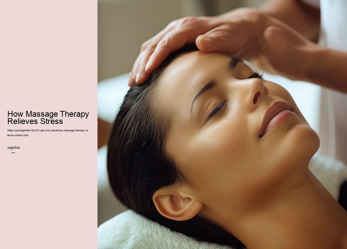 How Massage Therapy Relieves Stress